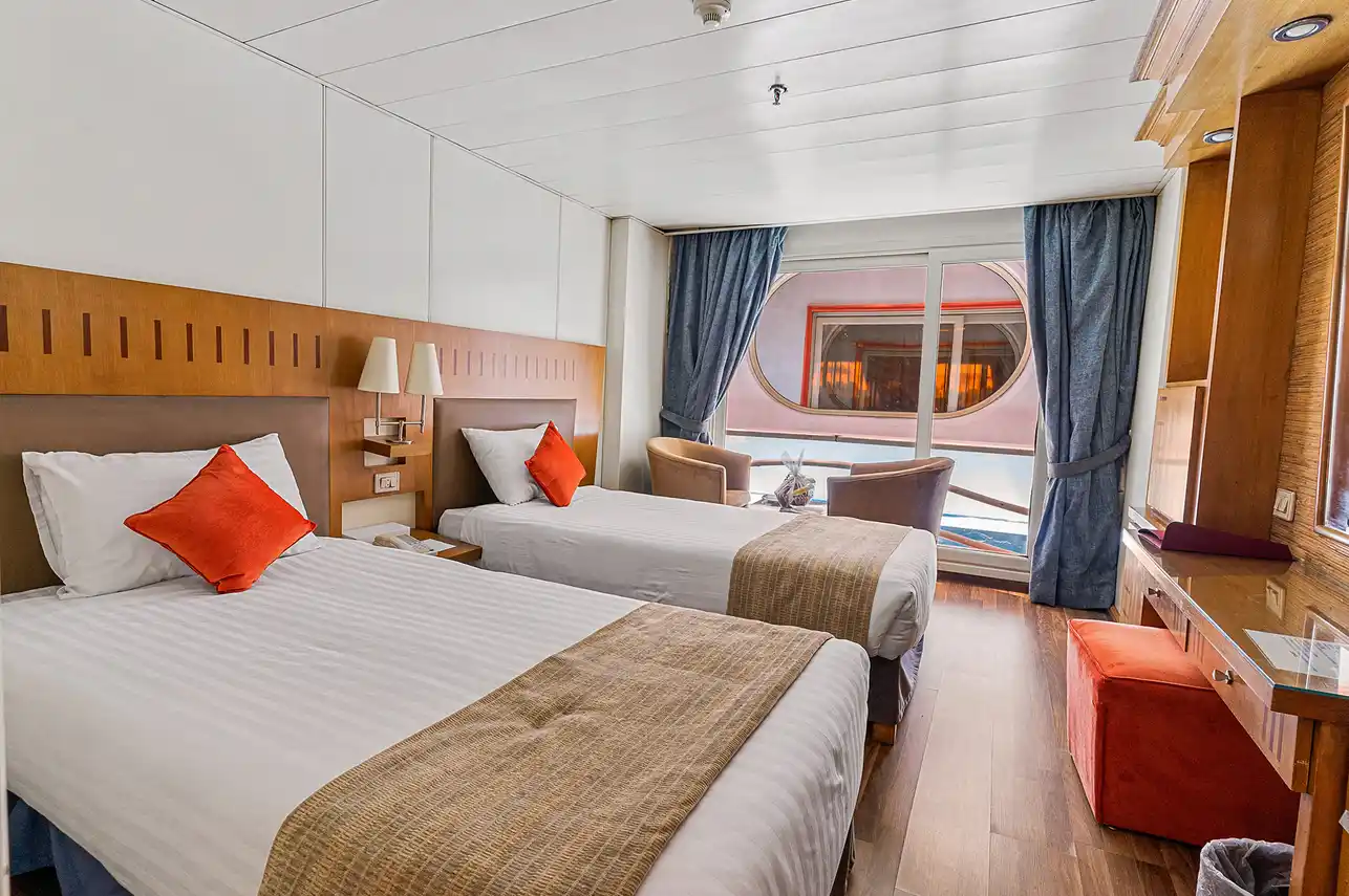 Cabin aboard the MS Mojito Nile Cruise Nile cruise